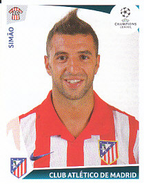 Simao Atletico Madrid samolepka UEFA Champions League 2009/10 #258